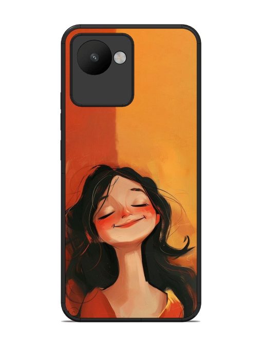 Neon Girl Glossy Soft Edge Case for Realme C30 Chachhi