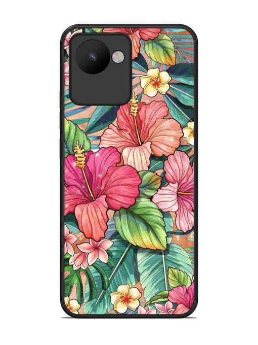 Tropical Tapestry Glossy Soft Edge Case for Realme C30 Chachhi