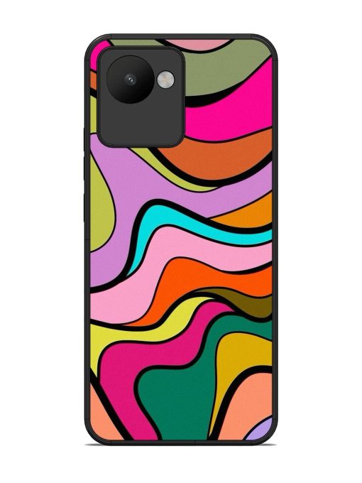 Wavy Wonder Glossy Soft Edge Case for Realme C30 Chachhi