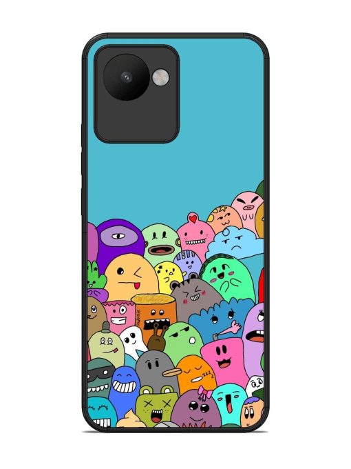 Monster Mash Glossy Soft Edge Case for Realme C30 Chachhi