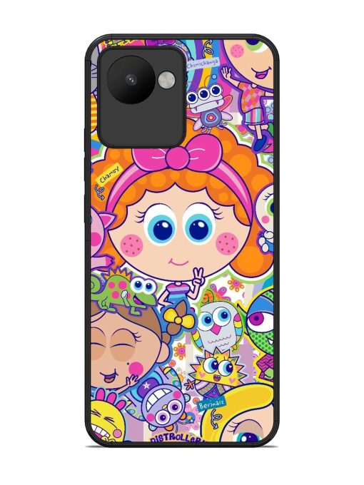 Distroller Friends Glossy Soft Edge Case for Realme C30 Chachhi