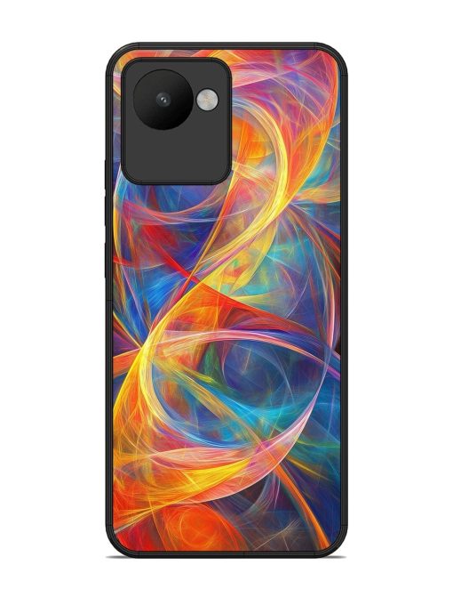 Cosmic Currents Glossy Soft Edge Case for Realme C30 Chachhi