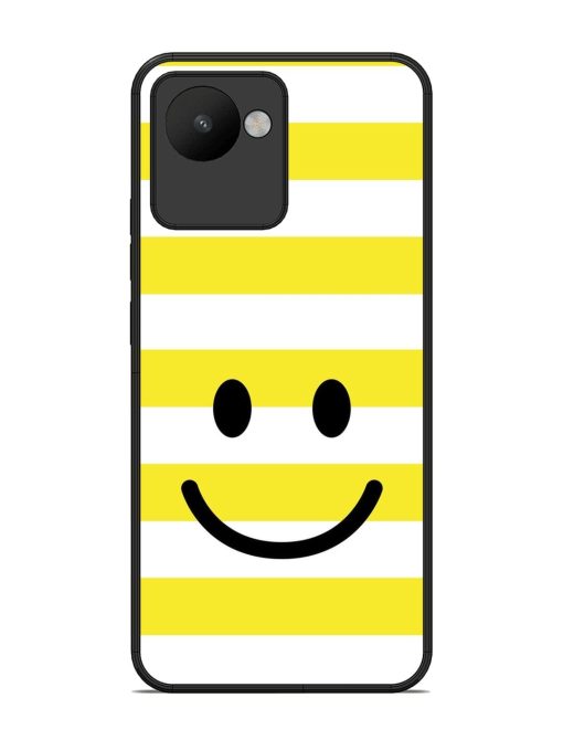 Smiling Stripes Glossy Soft Edge Case for Realme C30 Chachhi