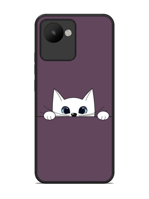 Peek-A-Boo Kitty Glossy Soft Edge Case for Realme C30 Chachhi