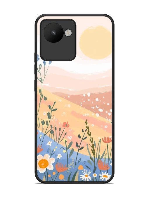 Golden Hour Blooms Glossy Soft Edge Case for Realme C30 Chachhi