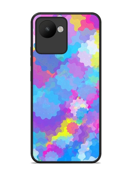 Psychedelic Cloud Burst Glossy Soft Edge Case for Realme C30 Chachhi