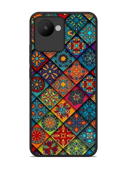 Patchwork Mandala Mosaic Glossy Soft Edge Case for Realme C30 Chachhi