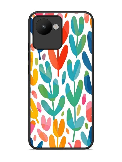 Rainbow Of Blooms Glossy Soft Edge Case for Realme C30 Chachhi