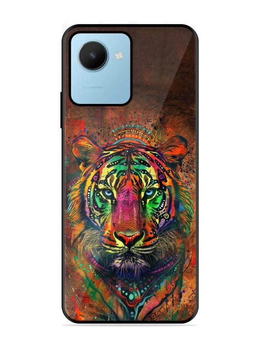 Cosmic Tiger Glossy Soft Edge Case for Realme C30S Chachhi