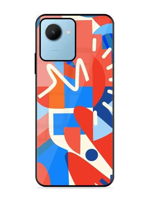 Abstract Harmony Glossy Soft Edge Case for Realme C30S Chachhi