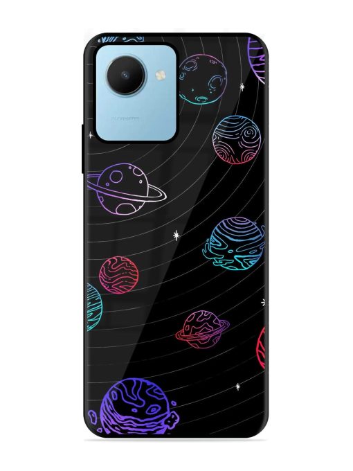 Cosmic Ballet Glossy Soft Edge Case for Realme C30S Chachhi