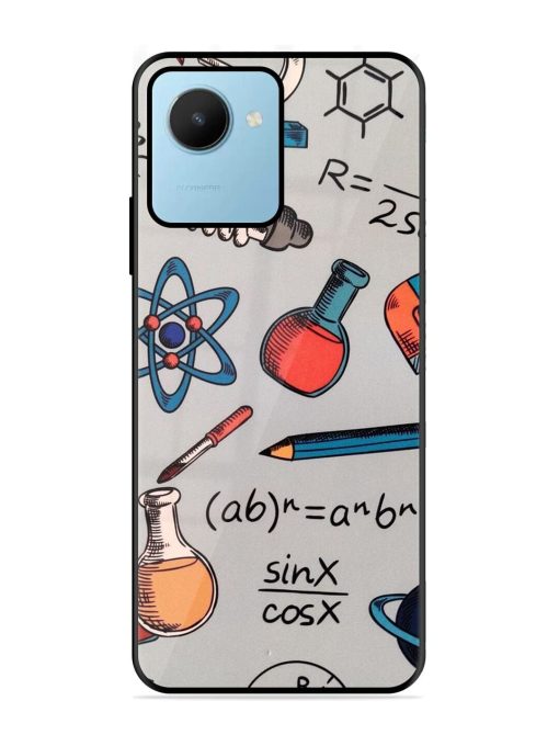 Science Doodle Glossy Soft Edge Case for Realme C30S Chachhi