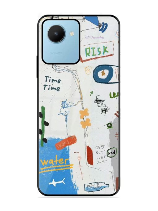 Mind Map Madness Glossy Soft Edge Case for Realme C30S Chachhi