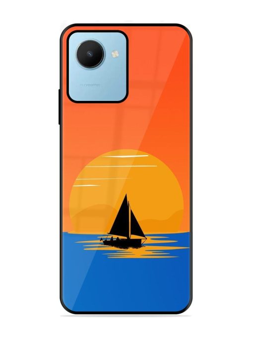 Sunset Sail Glossy Soft Edge Case for Realme C30S Chachhi