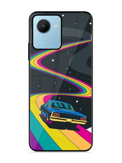 Rainbow Road Glossy Soft Edge Case for Realme C30S Chachhi