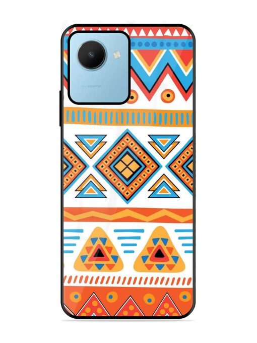 Vibrant Tribal Pattern Glossy Soft Edge Case for Realme C30S Chachhi