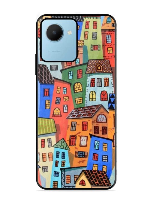 Rainbow House Glossy Soft Edge Case for Realme C30S Chachhi