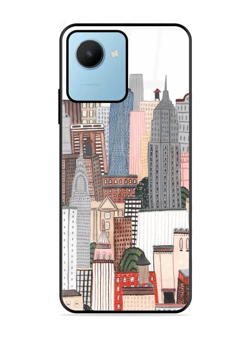 Cityscape Dreams Glossy Soft Edge Case for Realme C30S