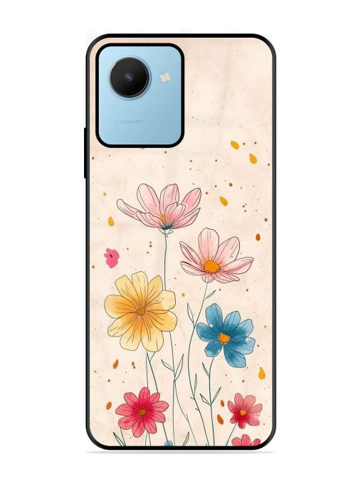 Delicate Bloom Glossy Soft Edge Case for Realme C30S Chachhi