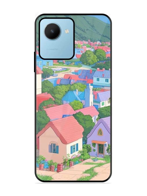 Pastel Paradise Glossy Soft Edge Case for Realme C30S Chachhi