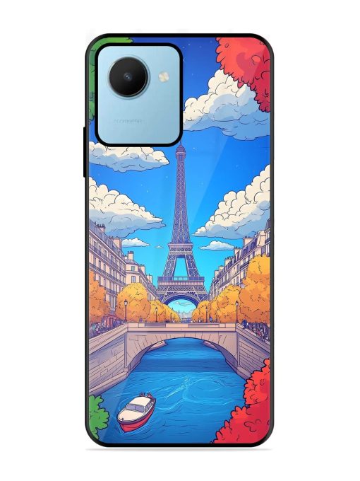 Parisian Panorama Glossy Soft Edge Case for Realme C30S Chachhi