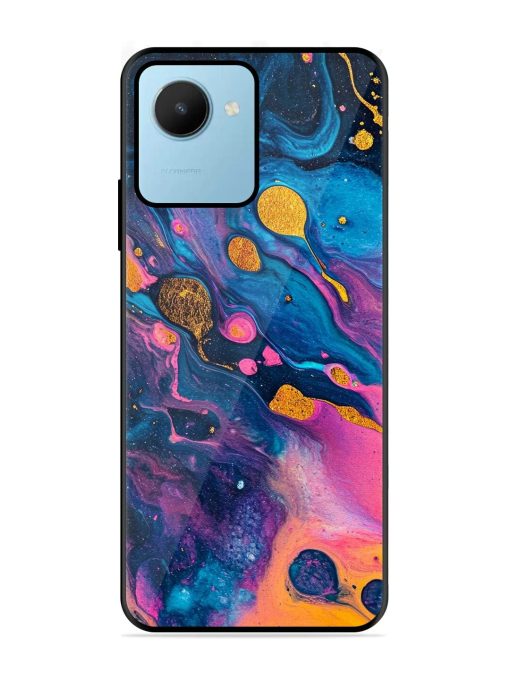 Cosmic Swirl Glossy Soft Edge Case for Realme C30S Chachhi