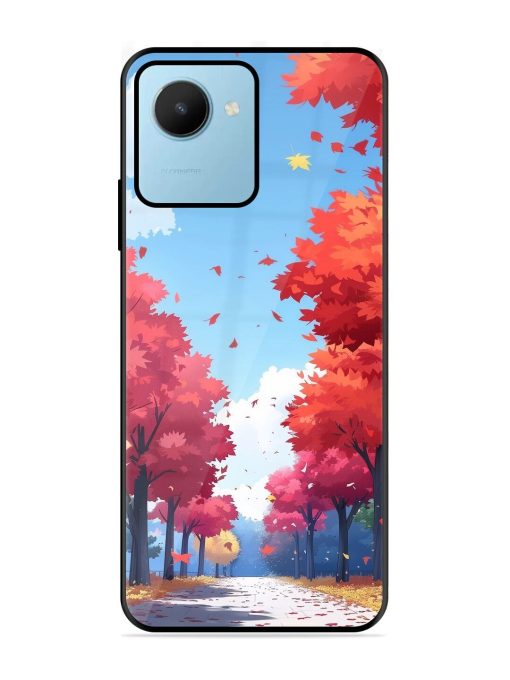 Autumn'S Embrace Glossy Soft Edge Case for Realme C30S Chachhi