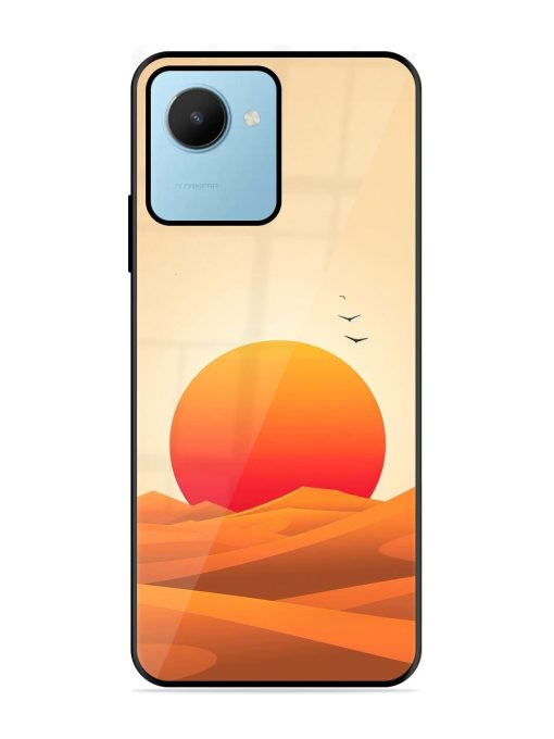 Desert Sunset Glossy Soft Edge Case for Realme C30S Chachhi