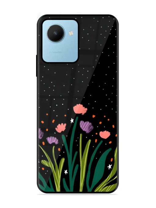 Midnight Bloom Glossy Soft Edge Case for Realme C30S Chachhi