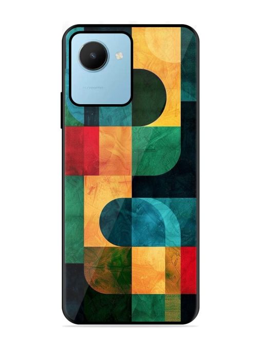 Geometric Harmony Glossy Soft Edge Case for Realme C30S Chachhi