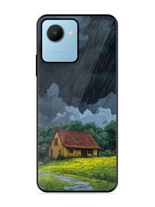 Rainy Day Retreat Glossy Soft Edge Case for Realme C30S Chachhi