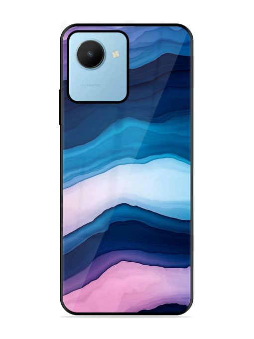 Oceanic Layers Glossy Soft Edge Case for Realme C30S Chachhi