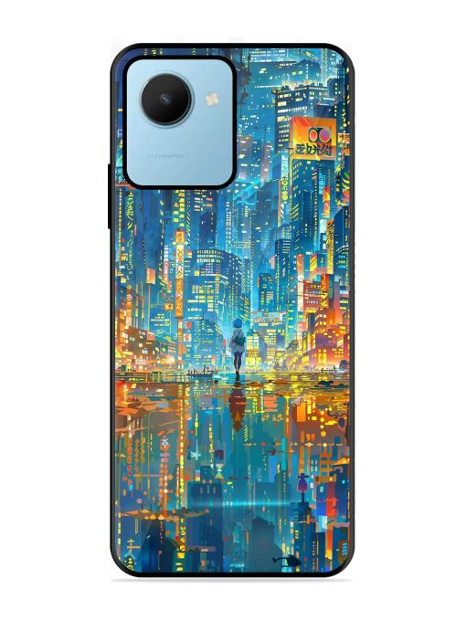 Neon Metropolis Glossy Soft Edge Case for Realme C30S Chachhi