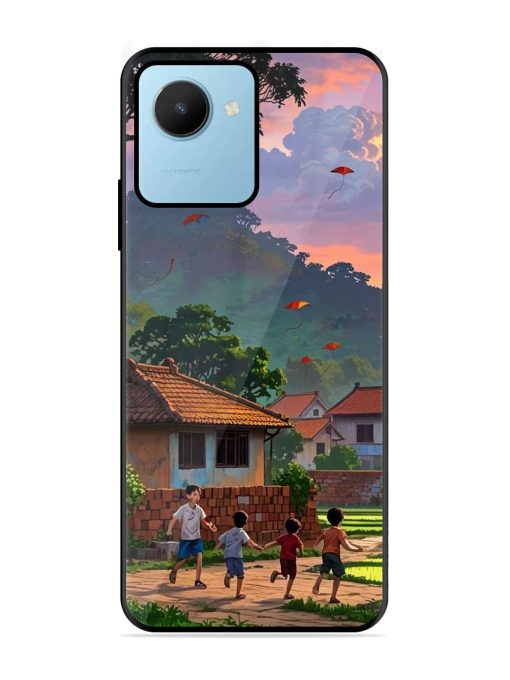 Sunset Play Glossy Soft Edge Case for Realme C30S Chachhi