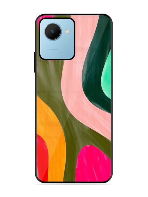 Wavy Wonder Glossy Soft Edge Case for Realme C30S Chachhi