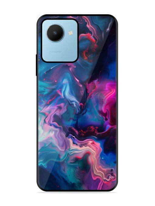 Cosmic Swirl Glossy Soft Edge Case for Realme C30S Chachhi