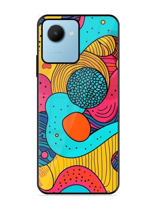 Psychedelic Patterns Glossy Soft Edge Case for Realme C30S Chachhi