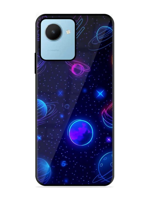 Neon Cosmos Glossy Soft Edge Case for Realme C30S Chachhi