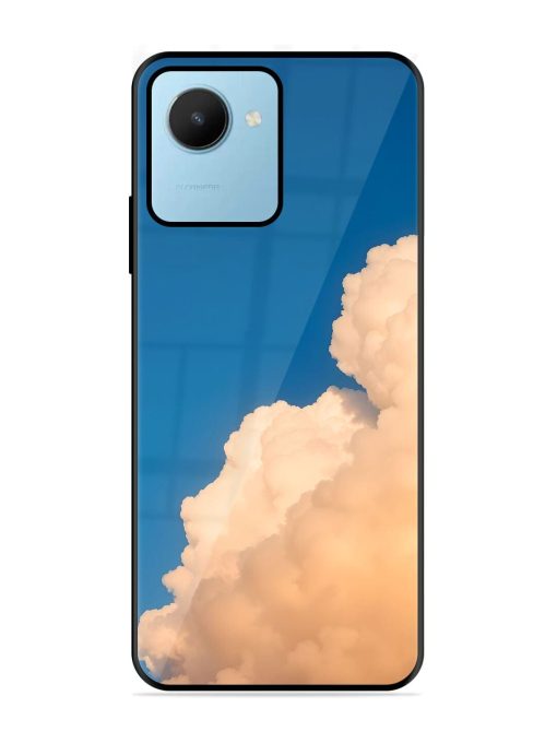 Golden Cloudscape Glossy Soft Edge Case for Realme C30S Chachhi