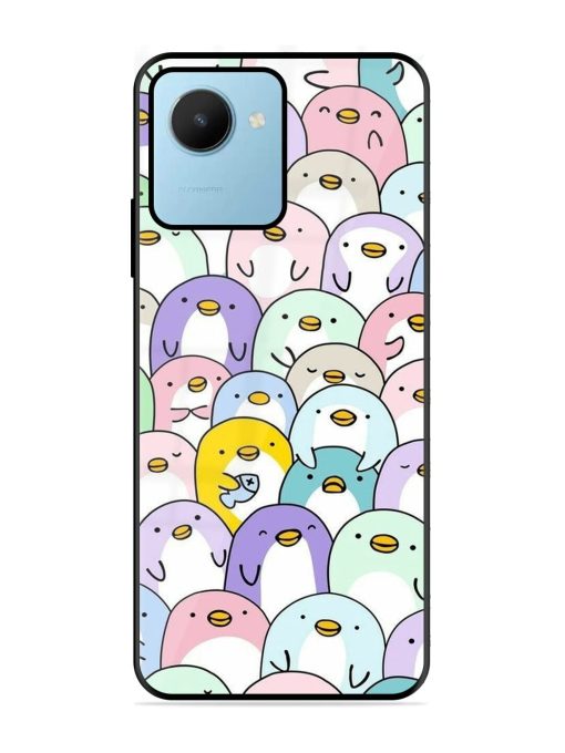 Penguin Party Glossy Soft Edge Case for Realme C30S Chachhi