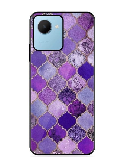 Purple Mosaic Magic Glossy Soft Edge Case for Realme C30S