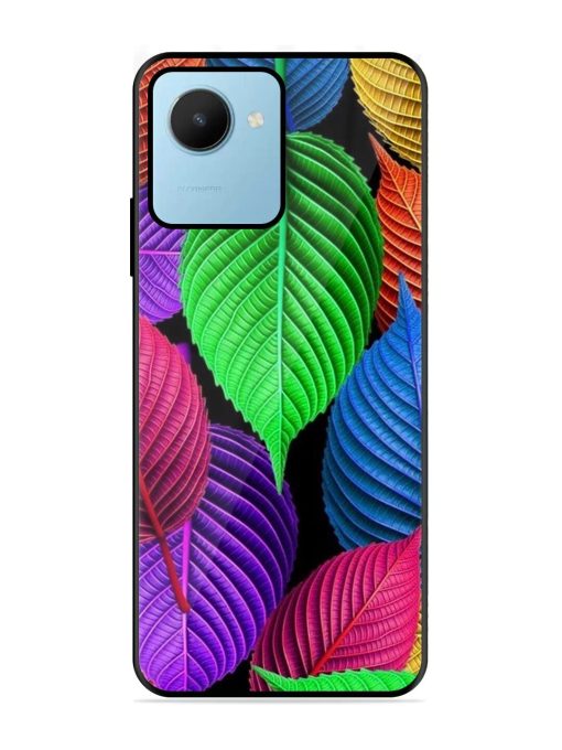 Rainbow Leaf Symphony Glossy Soft Edge Case for Realme C30S Chachhi