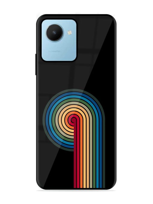 Rainbow Ripple Glossy Soft Edge Case for Realme C30S Chachhi