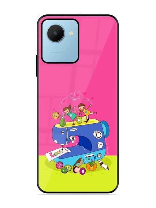 Sew Cute Glossy Soft Edge Case for Realme C30S Chachhi