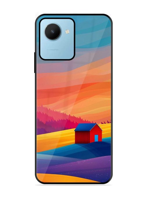 Sunset Solitude Glossy Soft Edge Case for Realme C30S Chachhi