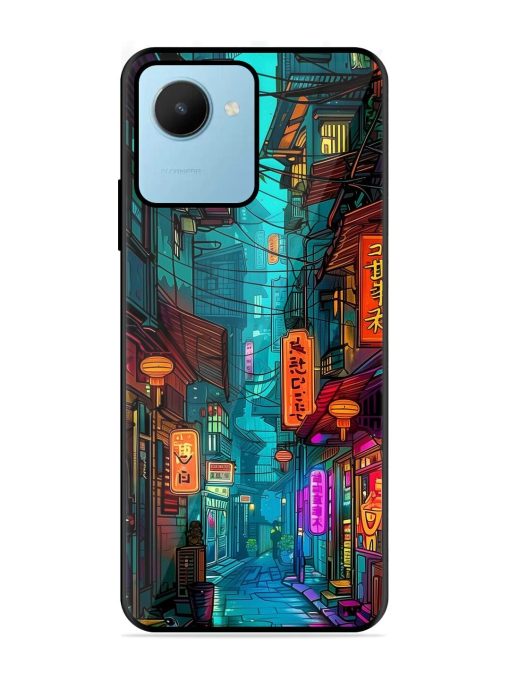 Neon Nightscape Glossy Soft Edge Case for Realme C30S Chachhi