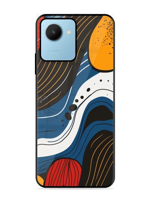 Abstract Expression Glossy Soft Edge Case for Realme C30S