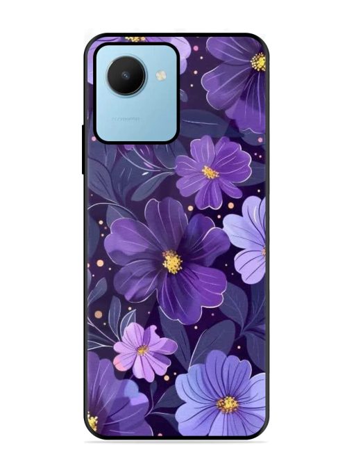 Purple Paradise Glossy Soft Edge Case for Realme C30S Chachhi