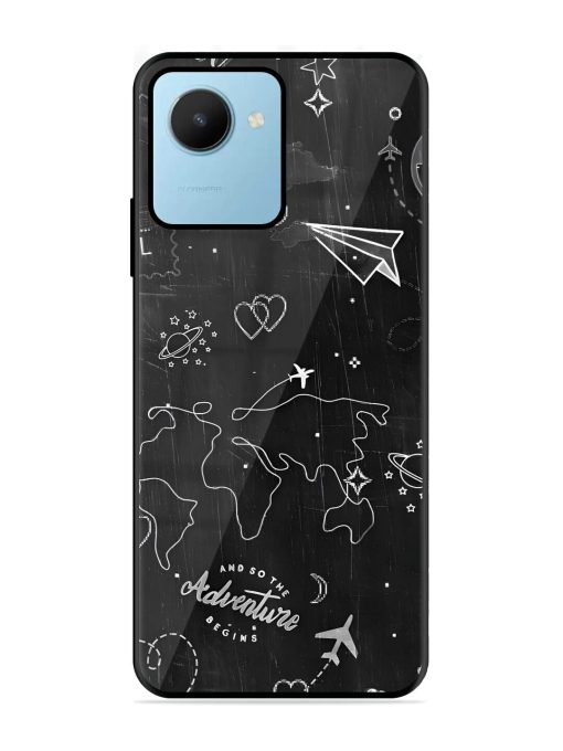 Wanderlust Sketchbook Glossy Soft Edge Case for Realme C30S Chachhi