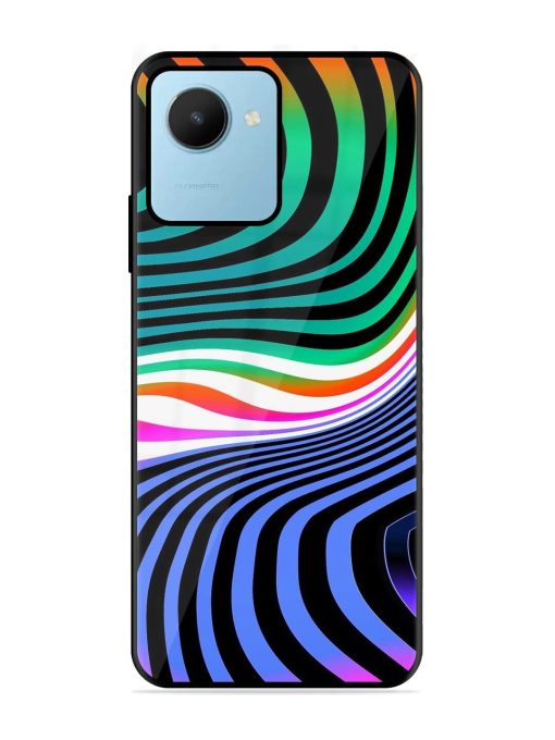 Psychedelic Waves Glossy Soft Edge Case for Realme C30S Chachhi